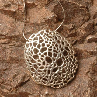 Ethereal Pendant 925 silver, hand made by Dana Bloom
