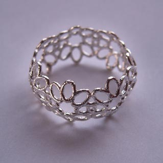 Airy Ring 925 Silver, 3D printing Packshot